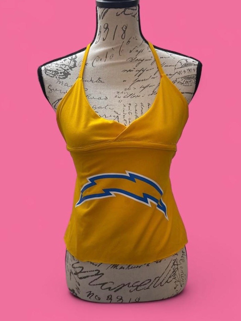 Chargers Logo Halter Tank Top